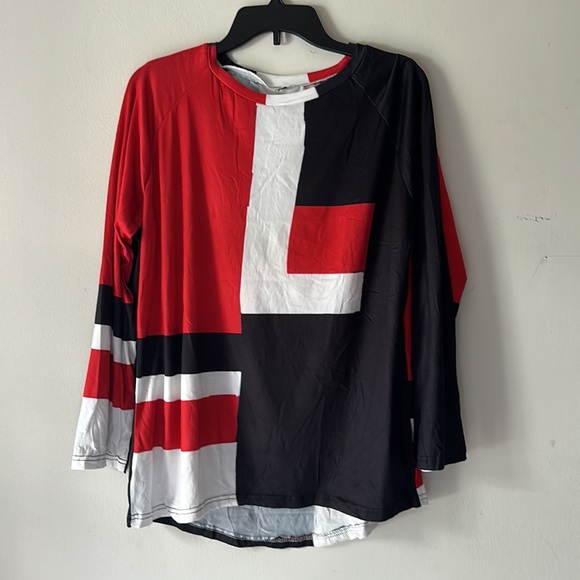 NEW Women's Casual Long Sleeve Tunic Round Neck Loose Top - Picture 4 of 4